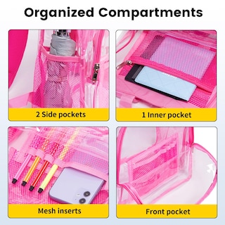 Foto 5 | Foto 5 | Mochila Vorspack de Pvc Transparent Rosa - Venta Internacional