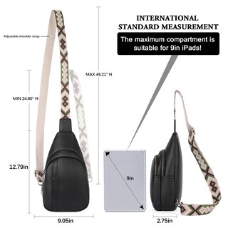 Foto 4 | Foto 4 | Bandolera Cluci Negra de Piel para Mujer - Venta Internacional