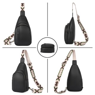 Foto 7 | Foto 7 | Bandolera Cluci Negra de Piel para Mujer - Venta Internacional