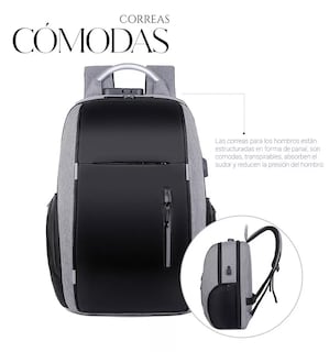 Foto 5 | Foto 5 | Mochila Negocio Y Urbana 30l Color Gris/negro