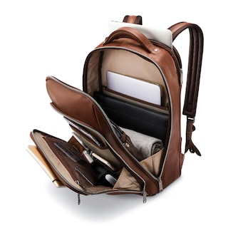 Foto 5 | Foto 5 | Mochila Samsonite Classic Leather Cognac Para Portátil De 15,6 Pulgadas - Venta Internacional.