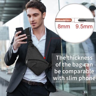 Foto 6 | Foto 6 | Bandolera Osoce Wander Plus Antirrobo 2.0 L Unisex - Venta Internacional