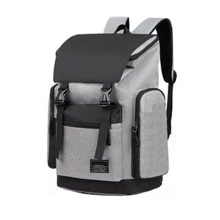 Foto 1 | Foto 1 | Mochila Con Broche Antirrobo Casual Gym Gris Diseño Impermeable Esi-13989 Gris