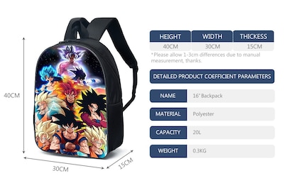 Foto 2 | Foto 2 | Mochila Escolar Anime Dragonball - Venta Internacional