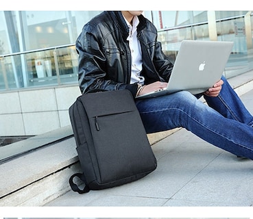 Foto 3 | Foto 3 | Mochila Impermeable para Portátil con Puerto Usb Gris - Venta Internacional