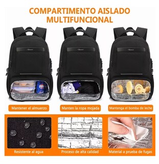 Foto 5 | Foto 5 | Mochila De Almuerzo Nanwei Antirrobo Impermeable Portátil 15,6i Color Negro