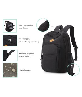 Foto 6 | Foto 6 | Mochila Abshoo Classical Basic De Poliéster Resistente Al Agua - Venta Internacional.