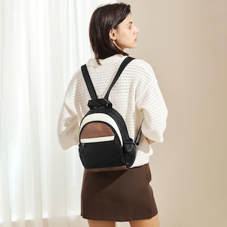 Foto 2 | Foto 2 | Mochila Tipo Bandolera Cluci Para Mujer, De Piel, Convertible, Color Negro - Venta Internacional.