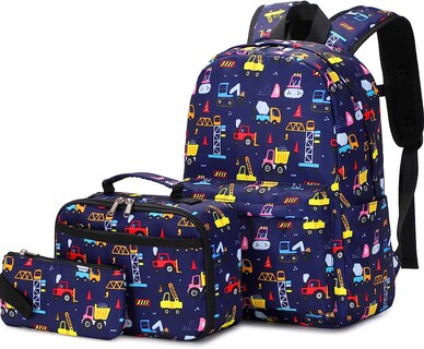 Foto 1 | Foto 1 | Juego De Tres Bolsas Para Libros Para Niños Y Niñas Con Lonchera - Venta Internacional.