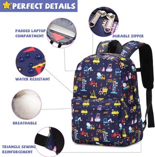Foto 2 | Foto 2 | Juego De Tres Bolsas Para Libros Para Niños Y Niñas Con Lonchera - Venta Internacional.