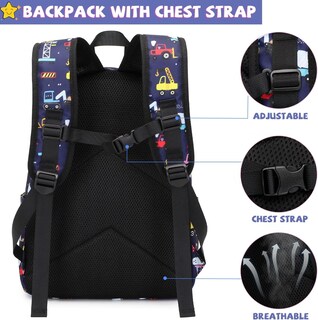 Foto 3 | Foto 3 | Juego De Tres Bolsas Para Libros Para Niños Y Niñas Con Lonchera - Venta Internacional.