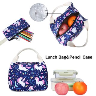 Foto 4 | Foto 4 | Juego De Tres Bolsas Para Libros Para Niños Y Niñas Con Lonchera - Venta Internacional.