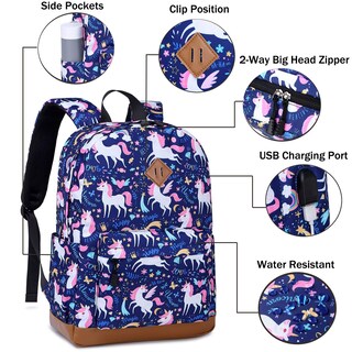 Foto 5 | Foto 5 | Juego De Tres Bolsas Para Libros Para Niños Y Niñas Con Lonchera - Venta Internacional.