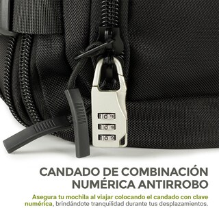 Foto 7 | Foto 7 | Mochila De Viaje Expandible Antirrobo Laptop De 18” Impermeable, Hikeo, Color Negro