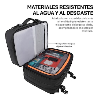 Foto 4 | Foto 4 | Mochila De Viaje Expandible Laptop 18” Múltiples Compartimentos, Sendera, Color Negro