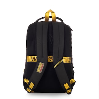 Foto 3 | Foto 3 | Mochila Ejecutiva Negra 0533 Detalles Amarillos Wilys Diseño De La Tela Liso