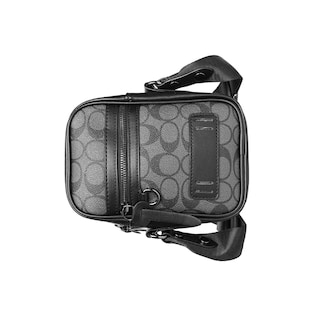 Foto 2 | Foto 2 | Bolso Para Hombre Crossbody Casual Estampado Ovalado, Negro Urbano