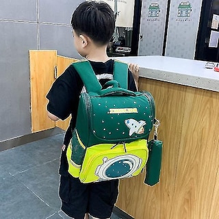 Foto 3 | Foto 3 | Mochila Huoguo Children School Para Niños Y Niñas, Color Verde - Venta Internacional.