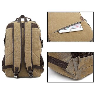 Foto 2 | Foto 2 | Mochila Huoguo Lona Impermeable Para Hombre Azul 31x16x48cm - Venta Internacional.