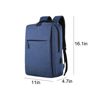 Foto 3 | Foto 3 | Mochila Para Portátil Huoguo 15.6 Pulgadas Con Puerto De Carga Usb, Color Azul Oscuro - Venta Internacional.