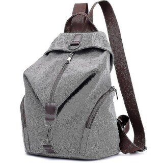 Foto 1 | Foto 1 | Mochila Huoguo Ladies Leisure Literary Sports De Lona Gris - Venta Internacional.