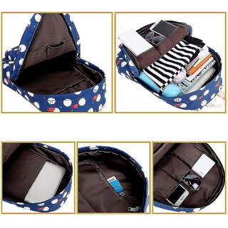 Foto 2 | Foto 2 | Mochila Huoguo Conjunto De Mochilas Escolares Para Estudiantes De Ocio Para Mujeres, Azul - Venta Internacional.