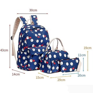 Foto 5 | Foto 5 | Mochila Huoguo Conjunto De Mochilas Escolares Para Estudiantes De Ocio Para Mujeres, Azul - Venta Internacional.