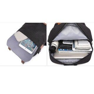 Foto 4 | Foto 4 | Mochila Huoguo Travel Canvas, Negra, 0,62 Kg, Ocio, 27 X 13 X 39 Cm - Venta Internacional.
