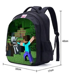 Foto 2 | Foto 2 | Mochila Sanlin Beans Minecraft Impermeable Para Niños - Venta Internacional.