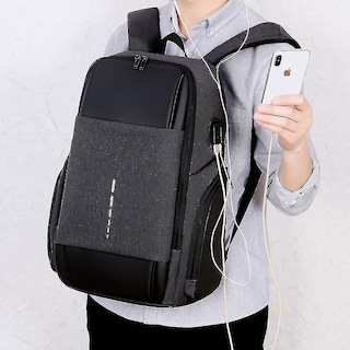Foto 4 | Foto 4 | Mochila Huoguo Impermeable De Gran Capacidad Para Hombre Negra - Venta Internacional.