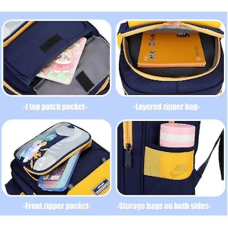 Foto 4 | Foto 4 | Mochila Huoguo Cartoon Little Dinosaur Impermeable Para Niños Azul - Venta Internacional.
