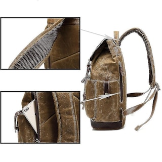 Foto 3 | Foto 3 | Mochila Huoguo, Cera Y Aceite, Repelente Al Agua, Viajes Al Aire Libre - Venta Internacional.