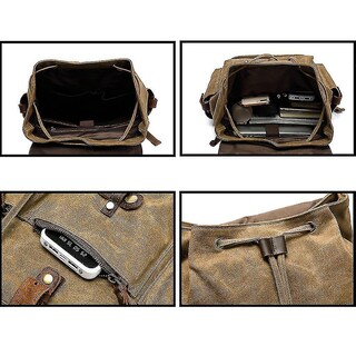 Foto 4 | Foto 4 | Mochila Huoguo, Cera Y Aceite, Repelente Al Agua, Viajes Al Aire Libre - Venta Internacional.