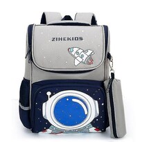 Mochila Huoguo Children School Ortopédica De Nailon De Grado 1 A 3 - Venta Internacional.