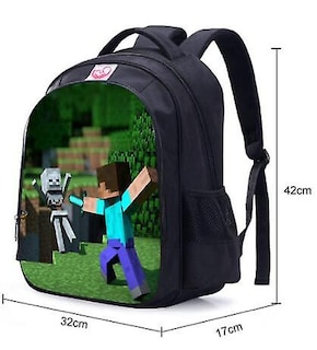 Foto 2 | Foto 2 | Mochila Sanlin Beans Minecraft Impermeable Para Niños - Venta Internacional.