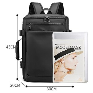 Foto 5 | Foto 5 | Mochila Huoguo Para Hombre De Gran Capacidad Para Viajes De Negocios, Color Negro - Venta Internacional.