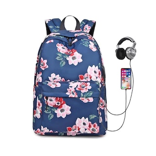 Foto 1 | Foto 1 | Mochila Huoguo Usb Para Ordenador, Casual, Impermeable, Azul - Venta Internacional.