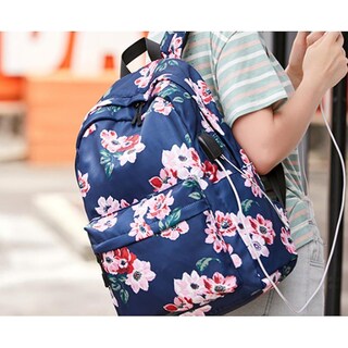 Foto 2 | Foto 2 | Mochila Huoguo Usb Para Ordenador, Casual, Impermeable, Azul - Venta Internacional.
