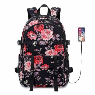 Foto 1 | Foto 1 | Mochila Escolar Huoguo, Casual, Para Estudiantes, Impermeable, Negra - Venta Internacional.