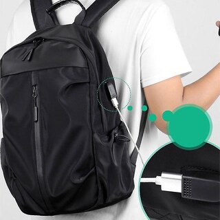 Foto 3 | Foto 3 | Mochila Huoguo Bolsa De Viaje De Tela Oxford Para Hombre Negra 20-35 L - Venta Internacional.