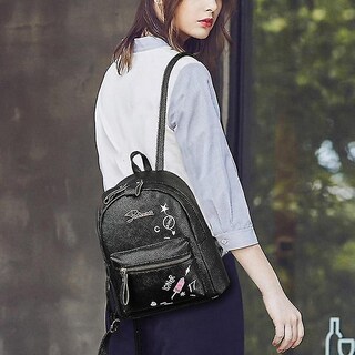 Foto 4 | Foto 4 | Mochila Huoguo Para Mujer, Vintage, Pequeña, De Piel Sintética Con Estampado Floral - Venta Internacional.