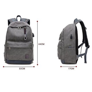 Foto 5 | Foto 5 | Mochila Huoguo Casual De Lona Gris 20-35l Para Hombre - Venta Internacional.