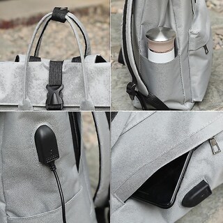 Foto 3 | Foto 3 | Mochila Escolar Huoguo, De Lona, Estilo Universitario, Para Niñas - Venta Internacional.