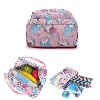 Foto 3 | Foto 3 | Mochila Huoguo Rosa Impermeable Para Colegialas De 3 Piezas - Venta Internacional.