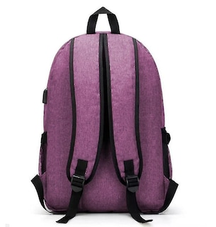 Foto 3 | Foto 3 | Mochila Huoguo, Duradera, Grande, Con Puerto Usb, Color Morado, 48 X 38 X 12 Cm - Venta Internacional.