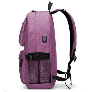 Foto 4 | Foto 4 | Mochila Huoguo, Duradera, Grande, Con Puerto Usb, Color Morado, 48 X 38 X 12 Cm - Venta Internacional.