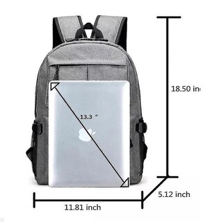Foto 5 | Foto 5 | Mochila Huoguo, Duradera, Grande, Con Puerto Usb, Color Morado, 48 X 38 X 12 Cm - Venta Internacional.