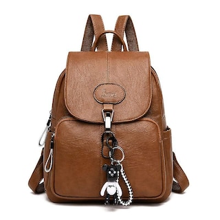Foto 2 | Foto 2 | Mochila Sanlin Beans De Piel Suave Antirrobo Para Mujer, Color Negro - Venta Internacional.