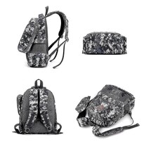 Mochila Huoguo Camo, Mochila Escolar Duradera Para Niños, Azul - Venta Internacional.