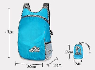 Foto 2 | Foto 2 | Mochila Plegable Huoguo Azul 20l Poliéster Impermeable - Venta Internacional.
